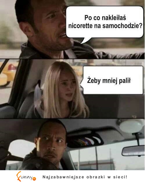 Nicorette na samochodzie! PADŁEM :D