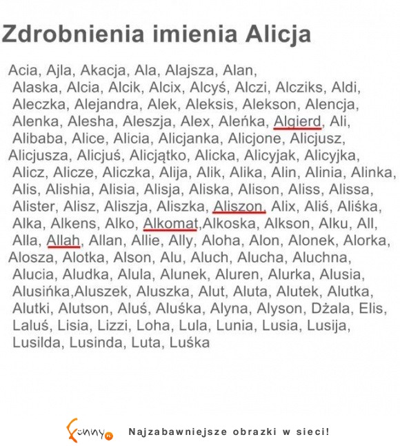 No to nie wiem, przez to ostatnie zdrobnienie chyba niedługo zakażą nadawanie tego imienia XD