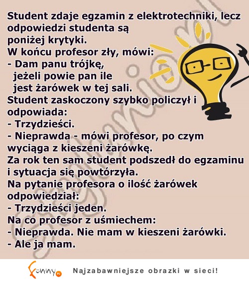 Student przechytrzył profesora. MEGA sprytnie!