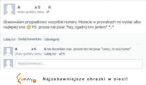 Usunęła wszystkie numery i prosiła, żeby się do niej odezwali... Tego się nie spodziewała! :D