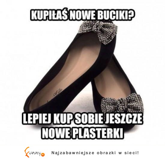 Nowe buciki=plastry