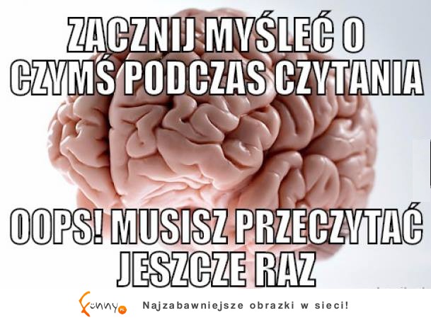 Zacznij myśleć o czymś podczas czytania