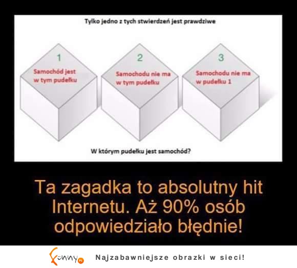 UWAGA tylko dla geniuszy! Znasz odpowiedź? :D