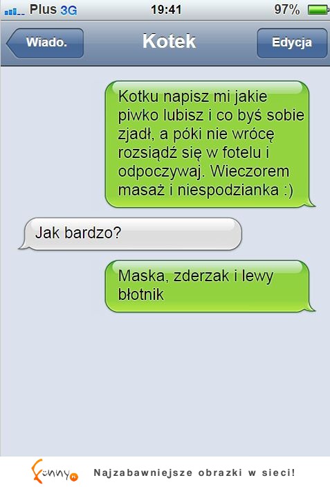 Bardzo szybko ją rozgryzł :)