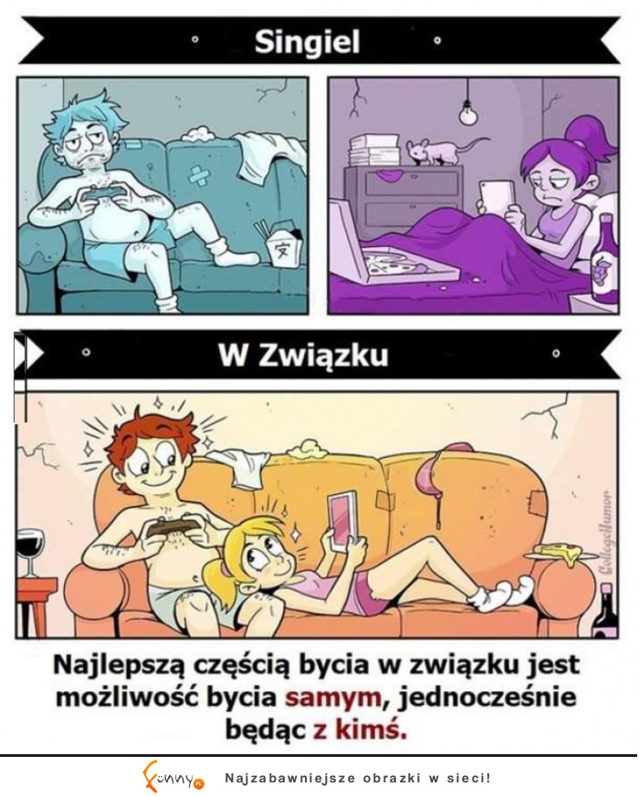 Najlepsza część bycia w związku...