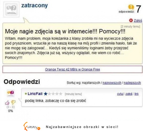 Jak zwykle internauci są pomocni :D