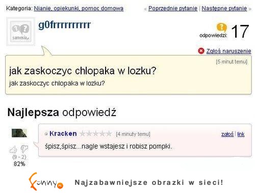 Jak zaskoczyć chłopaka w łóżku? Zobacz sprawdzony sposób! :D Nigdy tego nie zapomni!