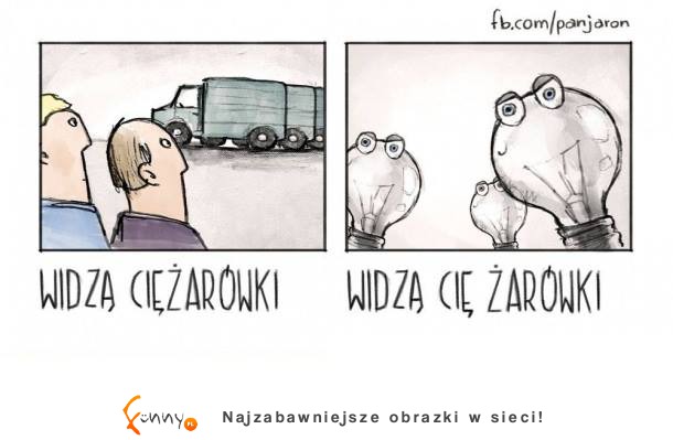 Widzą ciężarówki