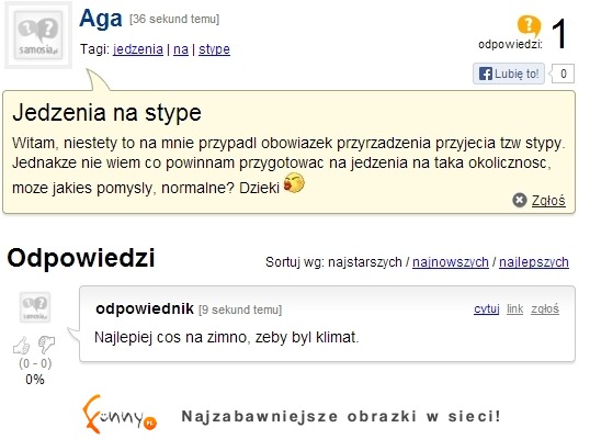 Nie wie jakie jedzenie przygotować na stype! ZOBACZ co jej doradzili! Hahah :D