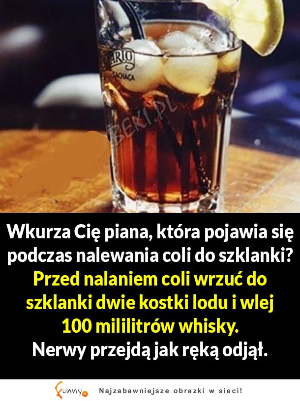 Prosty sposób na pieniącą kolę  ;)