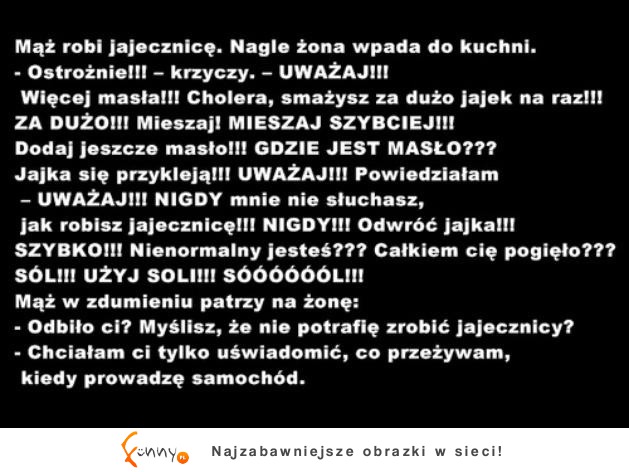 Mąż robi jajecznicę :D