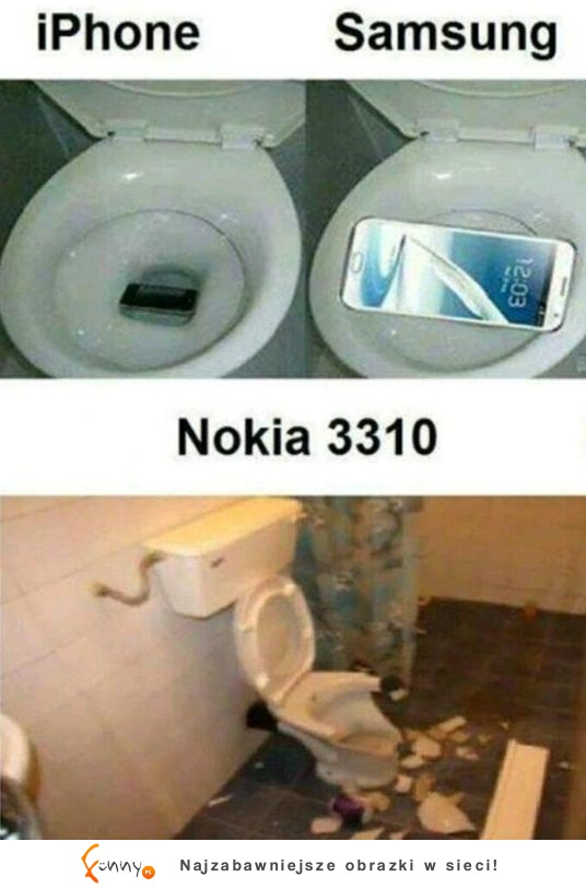 Jak zwykle klasyczna NOKIA wygrała XD