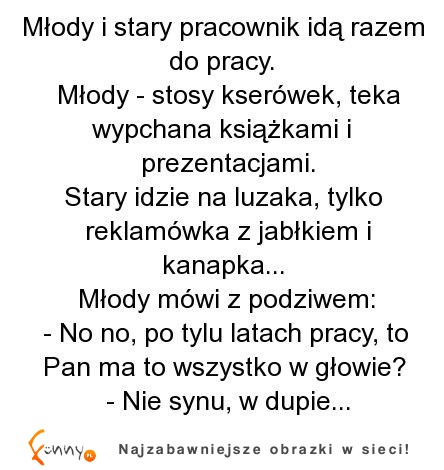 Młody i stary pracownik :D