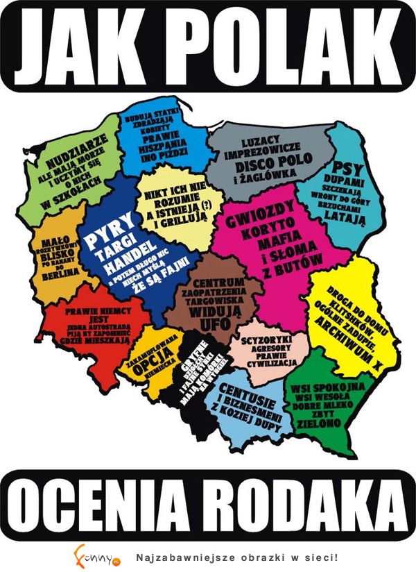Jak Polak widzi swoich rodaków! Zobacz stereotypy o regionach Polski :)