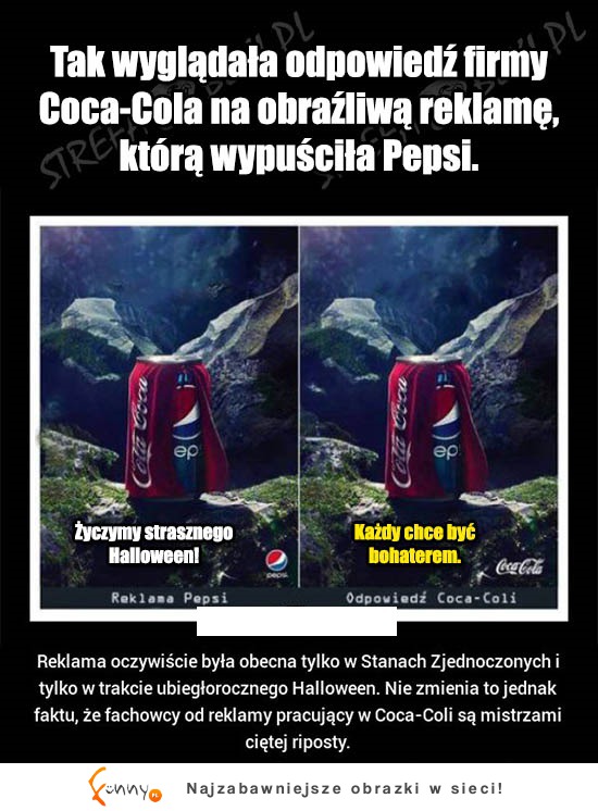 Świetna RIPOSTA cocacoli! SZOK!