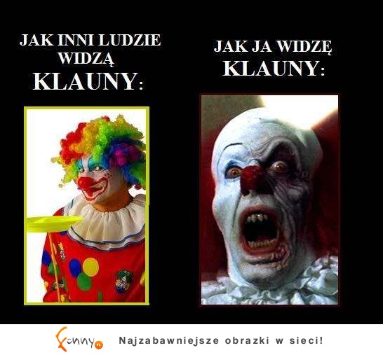 Jak ja widzę klauny...