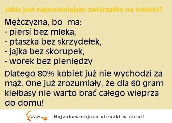 Zobacz jakie jest najsmutniejsze zwierzątko na świecie, haha dobre! :D