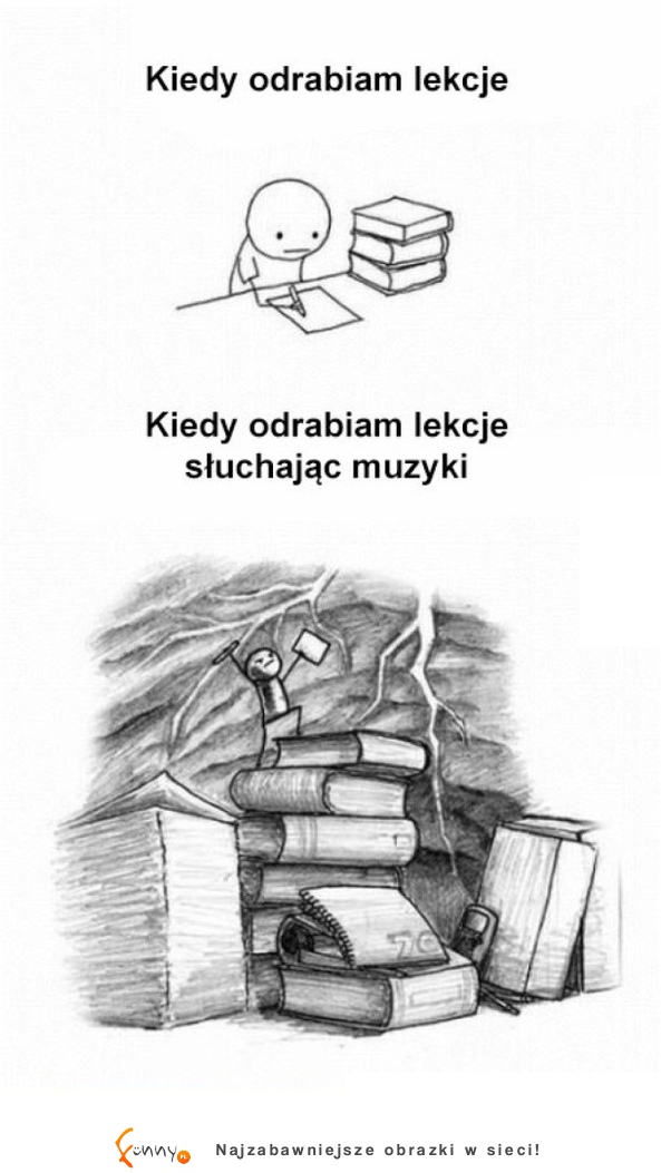 Kiedy odrabiam lekcje