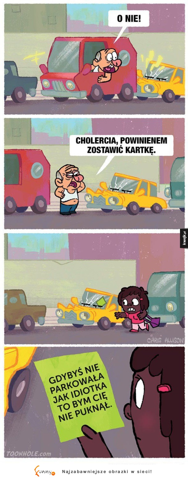 Haha przez co musza przechodzić kobiety, gdy parkują XD PORAŻKA!