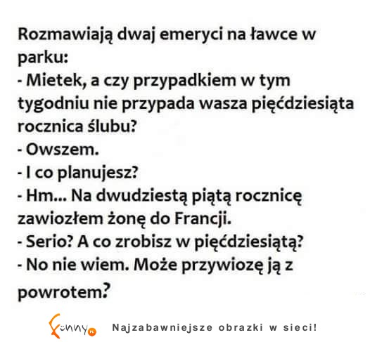 Koledzy rozmawiają o rocznicy ślubu. Zobacz jaki prezent wymyslił! XD