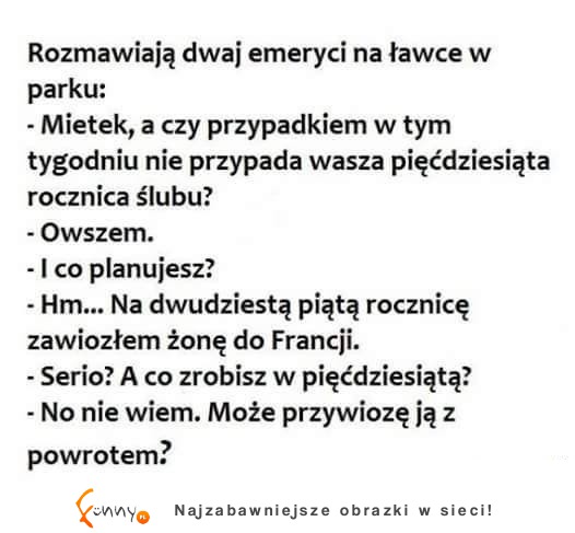 Koledzy rozmawiają o rocznicy ślubu. Zobacz jaki prezent wymyslił! XD