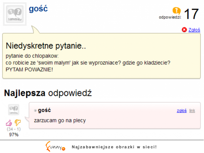 Takiej odpowiedzi się nie spodziewał :D