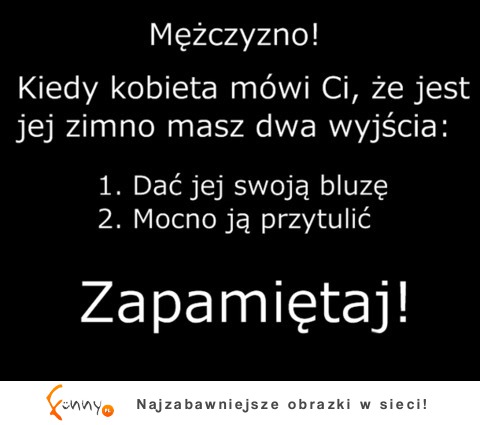 Mężczyzno zapamiętaj