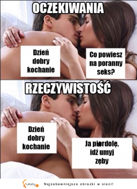 Romantyczny poranek - oczekiwania vs rzeczywistość!