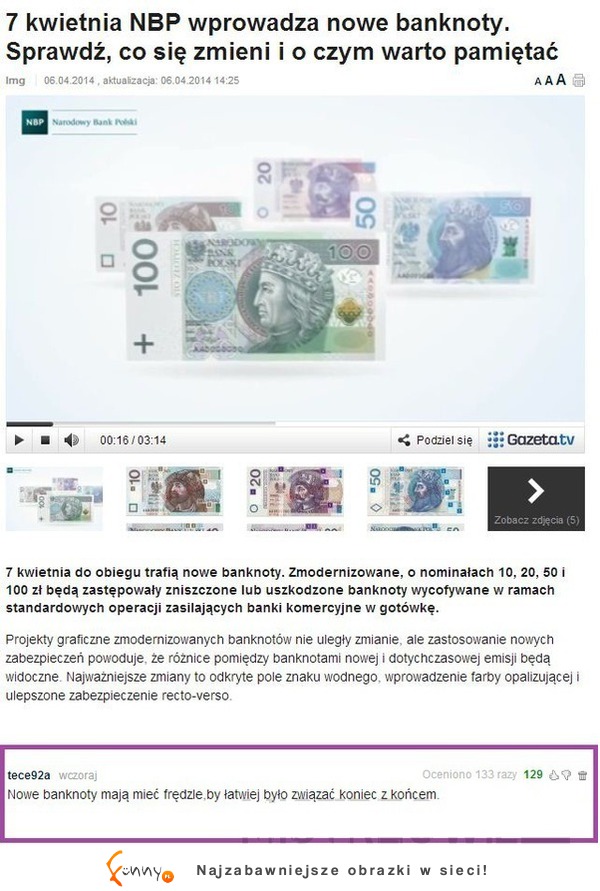 Nowe banknoty! Wiedzieliście o tym? :)