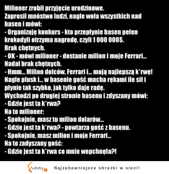 Milioner zrobił przyjęcie urodzinowe :D