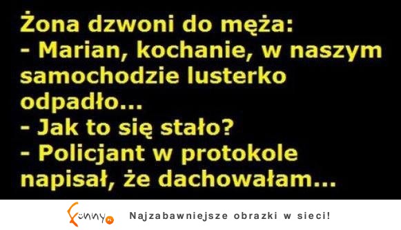 Żona drzwoni do męża