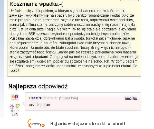 Koszmarna wpadka :-(