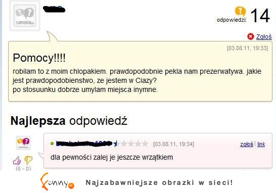 Nigdy nie można być bardziej pewnym po zastosowaniu tego powodu! :D