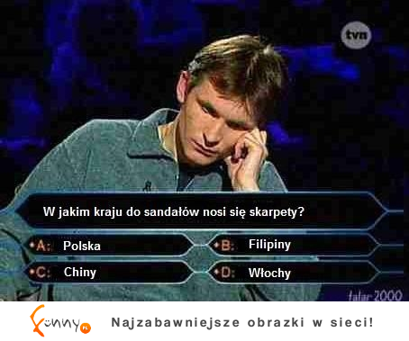 W jakim kraju do sandałów nosi sie skarpety?