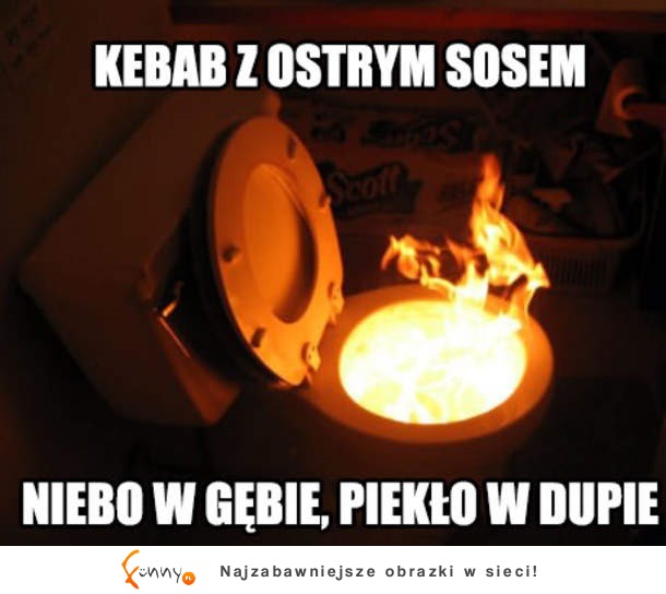 kebab z ostrym sosem