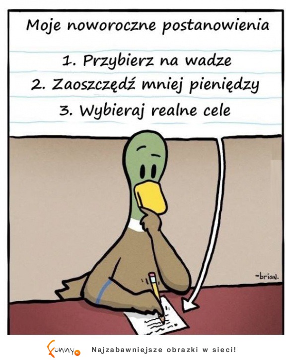 Noworoczne postanowienia