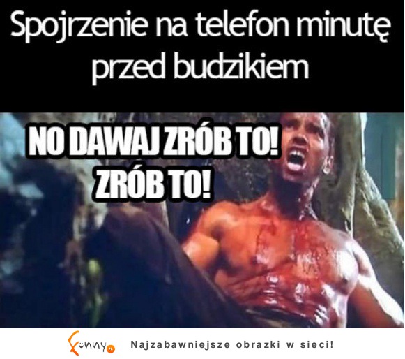 Minuta przed budzikiem