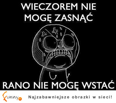 Wieczorem nie mogę zasnąć