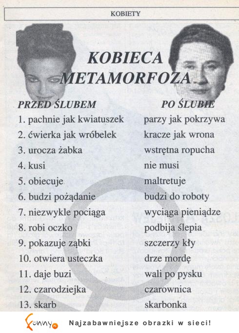 Kobieca metamorfoza. Przed i po ślubie! Pachnie jak kwiatuszek... parzy jak... ;D