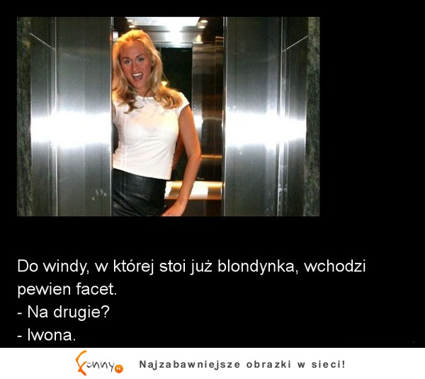 Do windy, w której stoi już blondynka, wchodzi pewien facet! ZOBACZ co bylo dalej :D