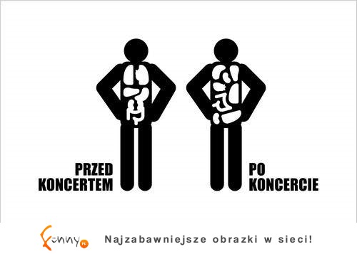 Przed i po koncercie!