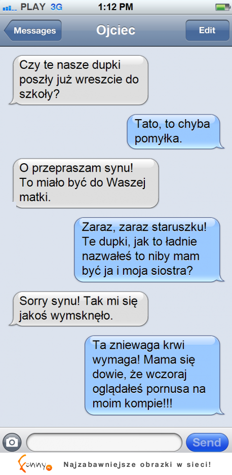 Ojciec pomylił numery i wysłał sms do swoich dzieci! Zobacz jak to się skończyło! :D