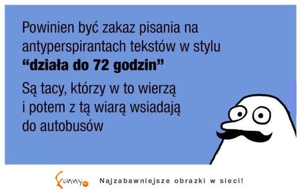 Zakaz antyperspirantów