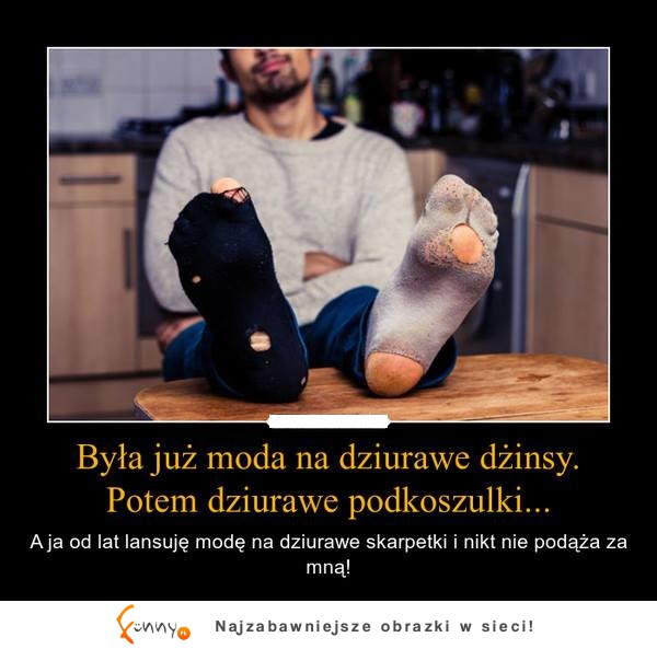 Była już moda na dziurawe dżinsy