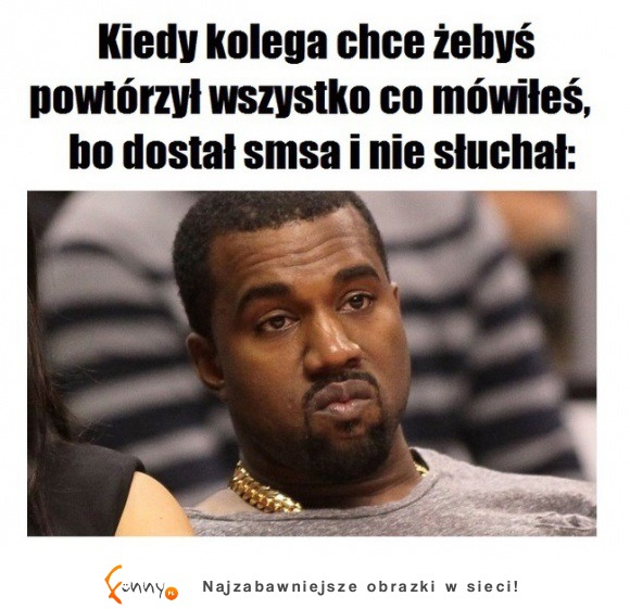 Za każdym razem Kanye ma pełen przekrój mimiki! Zobacz do czego pasuje tym razem!