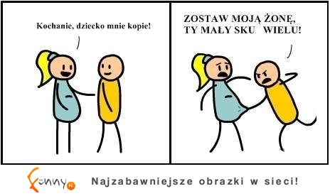 Dziecko mnie kopie