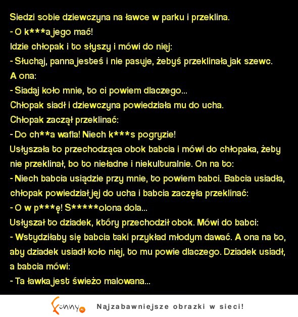 Kawał dnia: Nieładne i niekulturalne przeklinanie! :D
