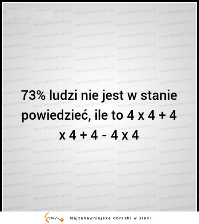 Kto z Was potrafi to rozwiązać? :)