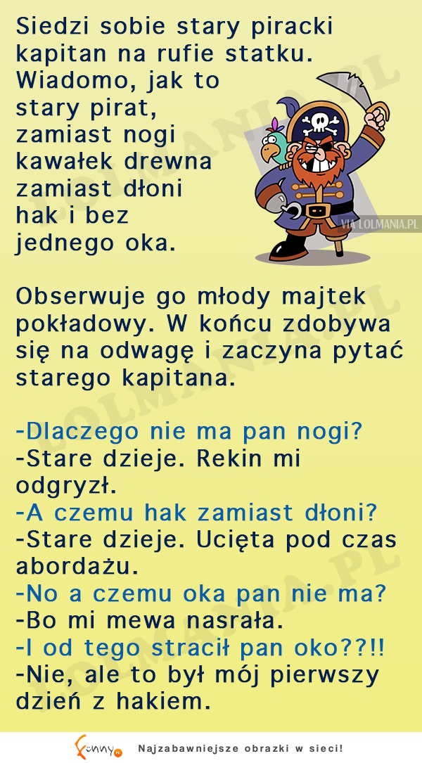Krótka historia pewnego pirata ;) MEGA KAWAŁ!