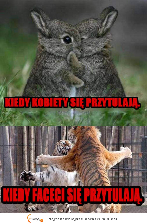 Przytulasy kobiet i facetów